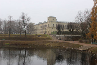 gatchina宫karpin保罗池塘gatchina列宁格勒地区