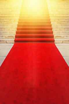 红色的地毯贵宾名人概念