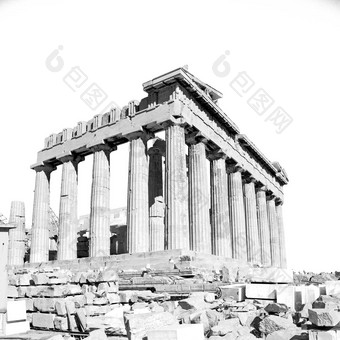 希腊体系结构历史的地方帕特农神庙