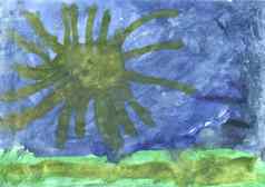 孩子们的画章鱼海洋