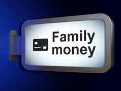 银行概念家庭钱信贷卡广告牌背景
