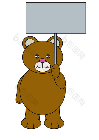 泰迪熊持有标志