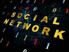 社会媒体概念社会网络数字背景