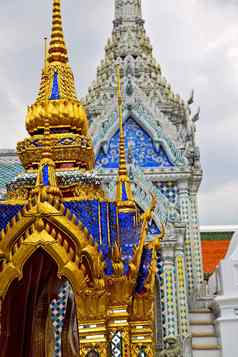 泰国亚洲曼谷雨寺庙颜色拉力赛