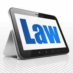 法律概念平板电脑电脑法律显示