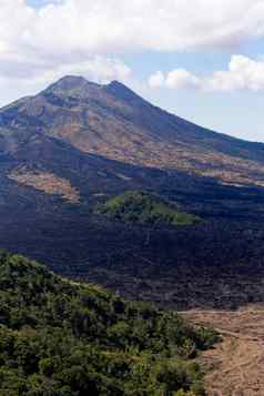 巴图尔火山伟大的山巴厘岛