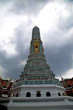 泰国曼谷雨什么宫殿亚洲天空