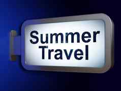 旅行概念夏天旅行广告牌背景