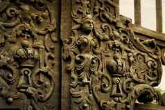 古董伪造的装饰元素金属门