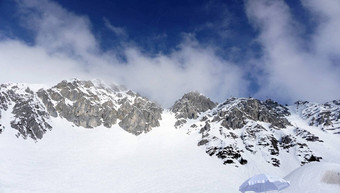 雪山滑雪因斯布鲁克