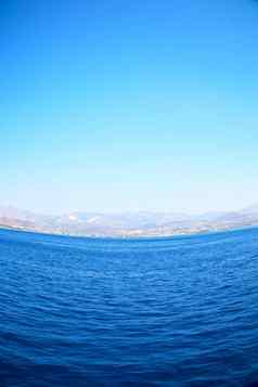 希腊船岛屿地中海海天空