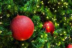 装饰圣诞节树电光圣诞节球