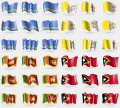 阿鲁巴岛梵蒂冈城市圣斯里兰卡斯里兰卡东东帝汶集旗帜国家世界
