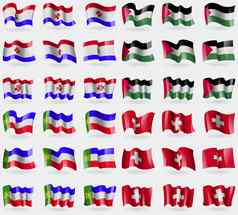 莫尔多维亚巴勒斯坦khakassia瑞士集旗帜国家世界