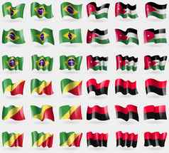 巴西约旦刚果共和国租金集旗帜国家世界