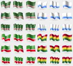 车臣共和国ichkeria阿尔泰共和国车臣共和国玻利维亚集旗帜国家世界
