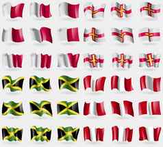 马耳他格恩西岛牙买加秘鲁集旗帜国家世界