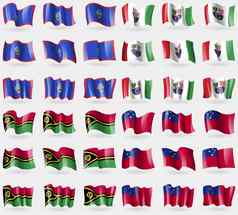 关岛波斯尼亚黑塞哥维纳联合会瓦努阿图萨摩亚集旗帜国家世界
