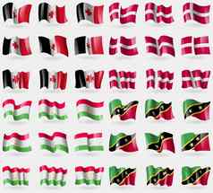 udmurtia丹麦塔吉克斯坦圣克里斯多福尼维斯集旗帜国家世界