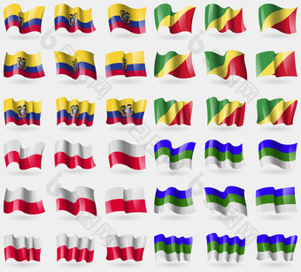厄瓜多尔<strong>刚果</strong>共和国波兰打杂集旗帜国家世界