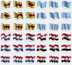 津巴布韦密克罗尼西亚荷兰伊拉克集旗帜国家世界