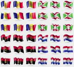 安道尔布隆迪安哥拉巴拉圭集旗帜国家世界