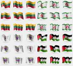 立陶宛印古什共和国圣巴泰勒米西方撒哈拉沙漠集旗帜国家世界