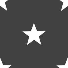 明星标志图标最喜欢的按钮导航象征无缝的模式灰色的背景