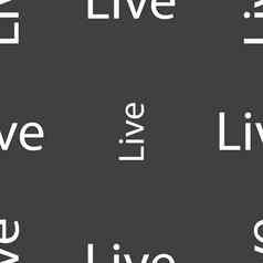 生活标志图标无缝的模式灰色的背景