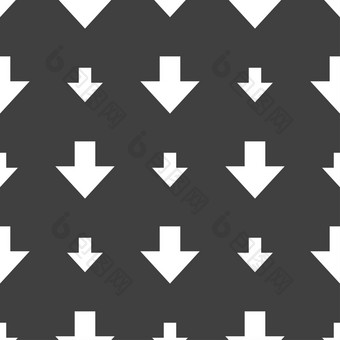 下载标志下载平图标负载标签无缝的模式灰色的背景