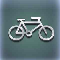 自行车图标象征风格时尚的现代设计空间文本光栅
