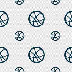 篮球图标标志无缝的模式几何纹理