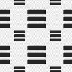 列表菜单内容视图选项图标标志无缝的模式几何纹理