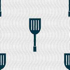 厨房电器图标标志无缝的模式几何纹理