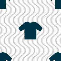 t恤图标标志无缝的模式几何纹理