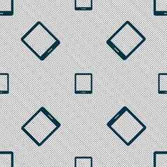 平板电脑标志图标智能手机按钮无缝的模式几何纹理
