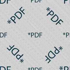PDF文件文档图标下载PDF按钮PDF文件扩展象征无缝的模式几何纹理