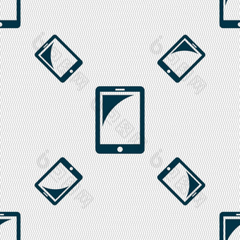 平板电脑标志图标智能手机按钮无缝的模式几何纹理