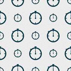 小时标志图标秒表象征无缝的摘要背景几何形状