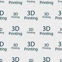打印标志图标d打印象征无缝的摘要背景几何形状
