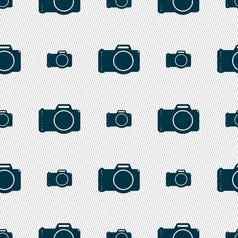 照片相机标志图标数字照片相机象征无缝的摘要背景几何形状