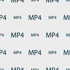 mpeg视频格式标志图标象征无缝的摘要背景几何形状