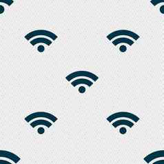 无线网络标志无线网络象征无线网络图标无线网络区无缝的摘要背景几何形状