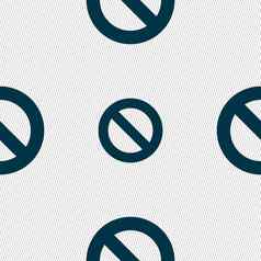 停止标志图标禁止象征标志无缝的摘要背景几何形状