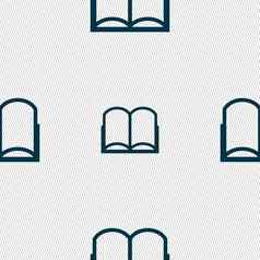 书标志图标开放书象征无缝的摘要背景几何形状