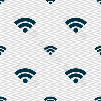 无线网络标志无线网络象征无线网络图标无线网络区无缝的摘要背景几何形状