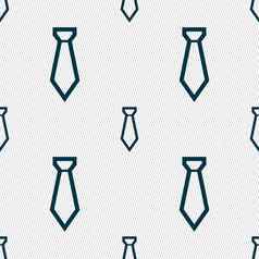 领带图标标志无缝的模式几何纹理