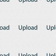 上传标志图标负载象征无缝的摘要背景几何形状