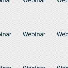 网络研讨会网络相机标志图标在线web-study象征无缝的摘要背景几何形状