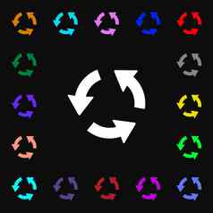 刷新iconi标志很多色彩斑斓的符号设计